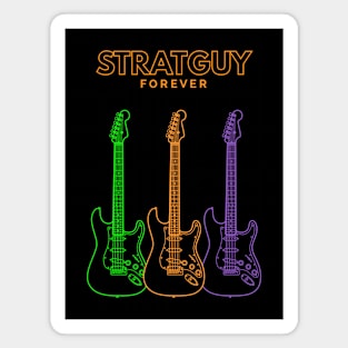 Stratguy Forever S-Style Guitar Outline Magnet